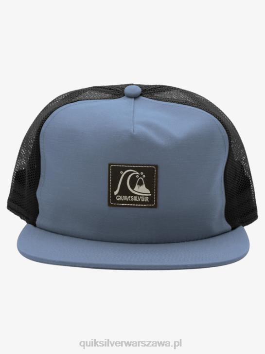 mężczyźni Quiksilver kraciasta czapka z daszkiem 4DBV757 morze Beringa