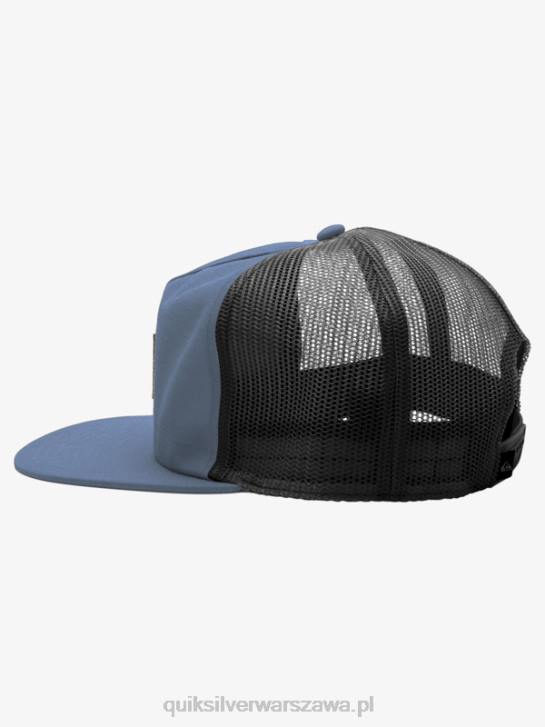 mężczyźni Quiksilver kraciasta czapka z daszkiem 4DBV757 morze Beringa