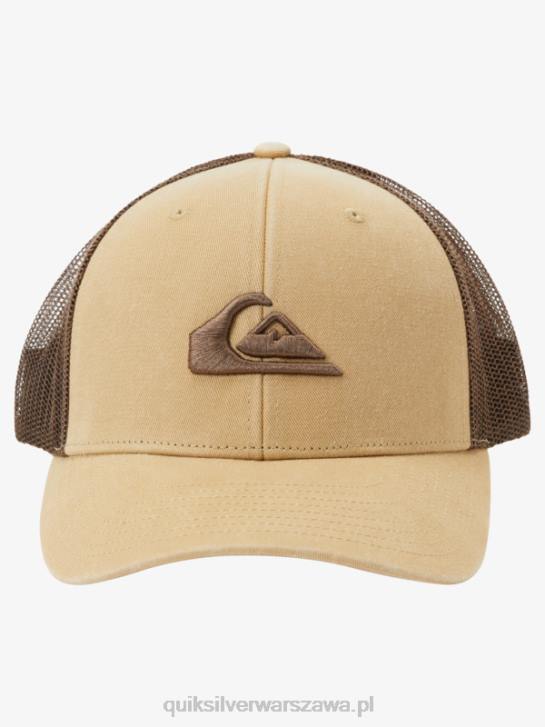 mężczyźni Quiksilver naziemna czapka trucker 4DBV600 Tao Taupe