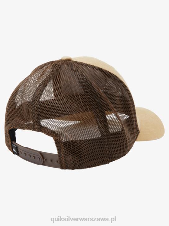 mężczyźni Quiksilver naziemna czapka trucker 4DBV600 Tao Taupe
