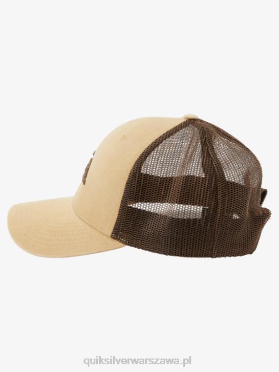 mężczyźni Quiksilver naziemna czapka trucker 4DBV600 Tao Taupe