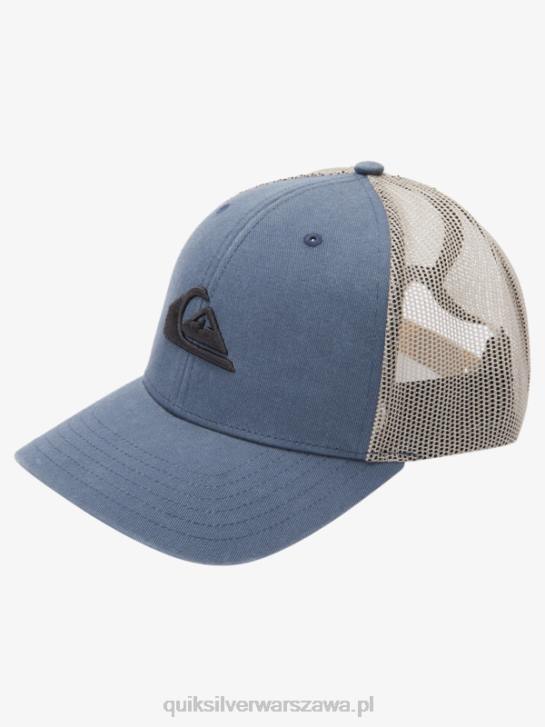 mężczyźni Quiksilver naziemna czapka trucker 4DBV602 ciemny łupek