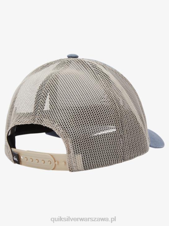 mężczyźni Quiksilver naziemna czapka trucker 4DBV602 ciemny łupek