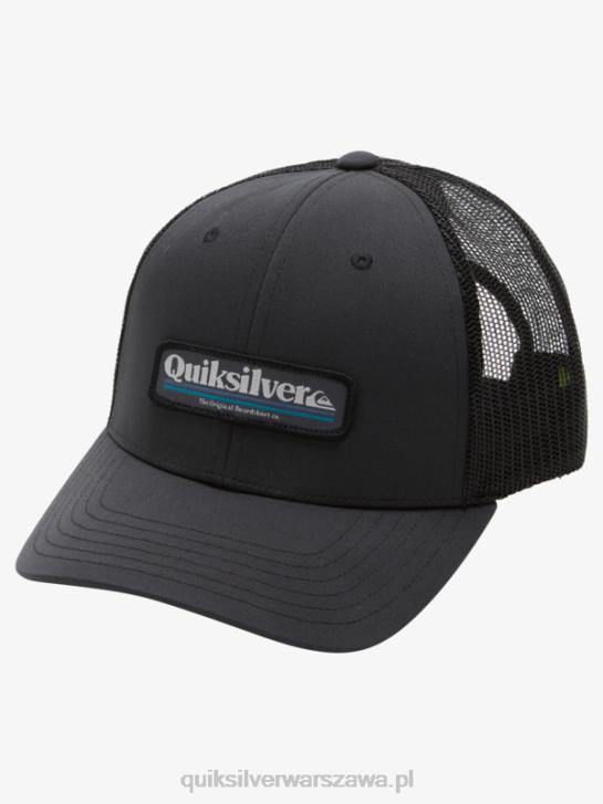 mężczyźni Quiksilver rufowa czapka typu trucker 4DBV965 czarny