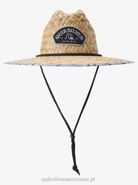 mężczyźni Quiksilver słomiany kapelusz ratownika z zewnątrz 4DBV389 mgiełka orchidei