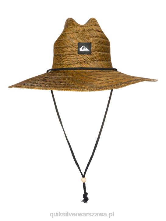 mężczyźni Quiksilver słomkowy kapelusz ratownika mostde 4DBV802 ciemny brąz
