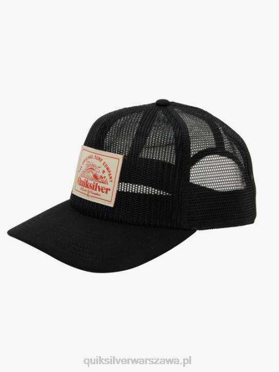 mężczyźni Quiksilver siateczkowa czapka typu trucker 4DBV1075 czarny