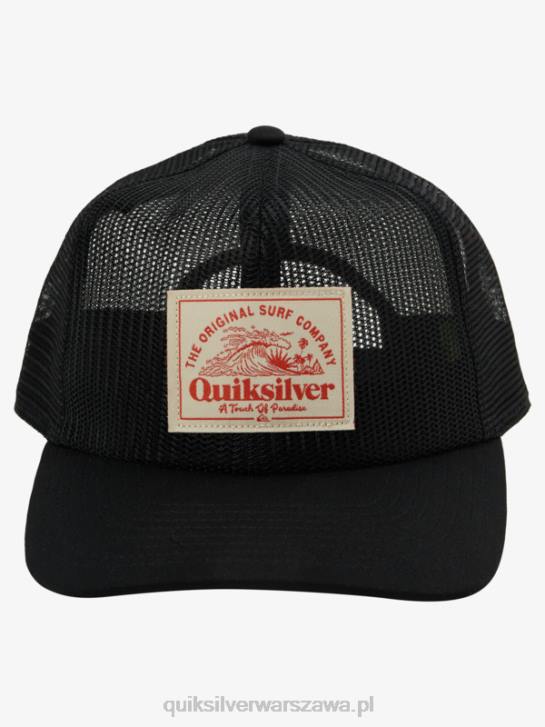 mężczyźni Quiksilver siateczkowa czapka typu trucker 4DBV1075 czarny
