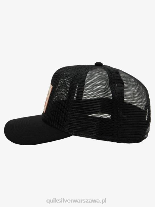mężczyźni Quiksilver siateczkowa czapka typu trucker 4DBV1075 czarny