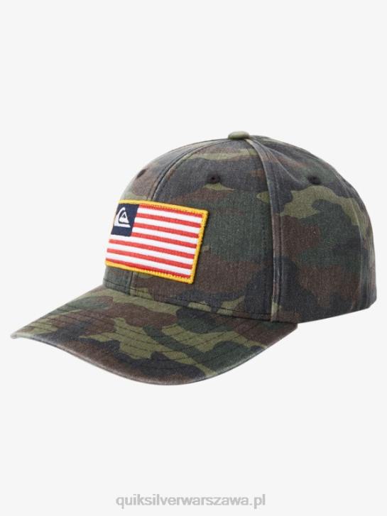 mężczyźni Quiksilver uziemiona amerykańska czapka typu snapback 4DBV796 moro