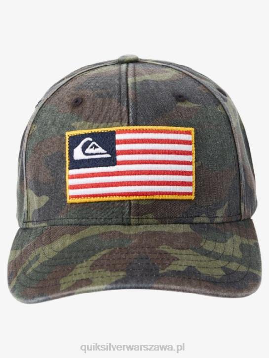 mężczyźni Quiksilver uziemiona amerykańska czapka typu snapback 4DBV796 moro