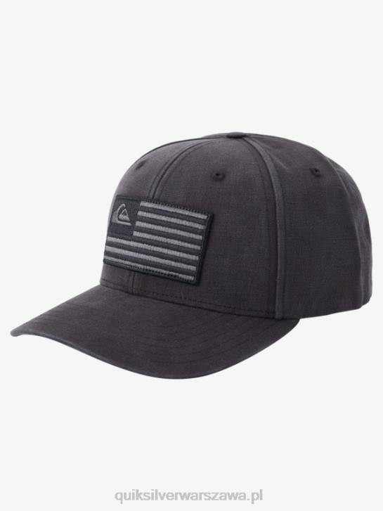 mężczyźni Quiksilver uziemiona amerykańska czapka typu snapback 4DBV797 czarny