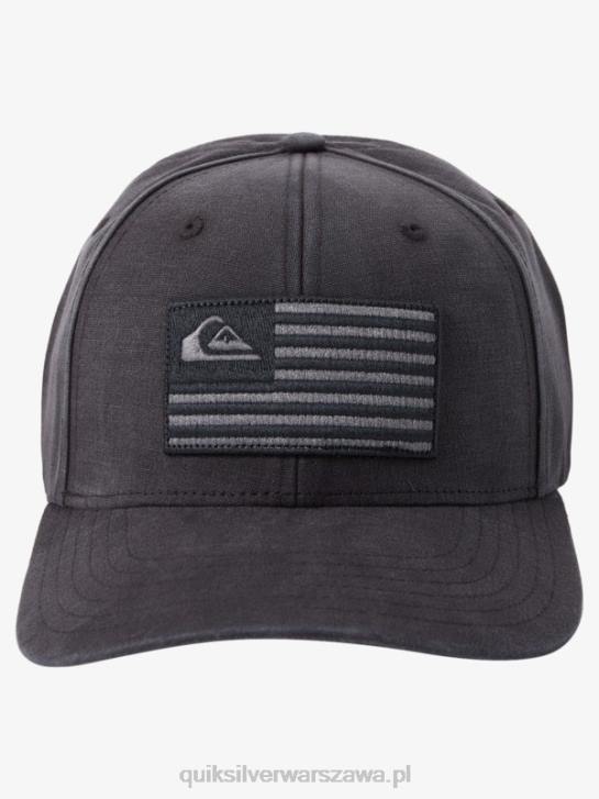 mężczyźni Quiksilver uziemiona amerykańska czapka typu snapback 4DBV797 czarny