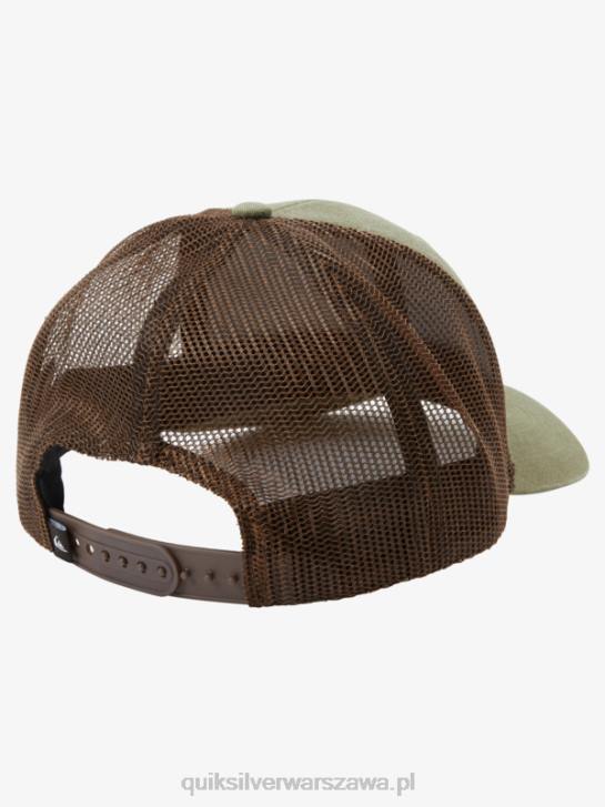 mężczyźni Quiksilver w dół czapki kierowcy ciężarówki 4DBV660 oliwkowy szary