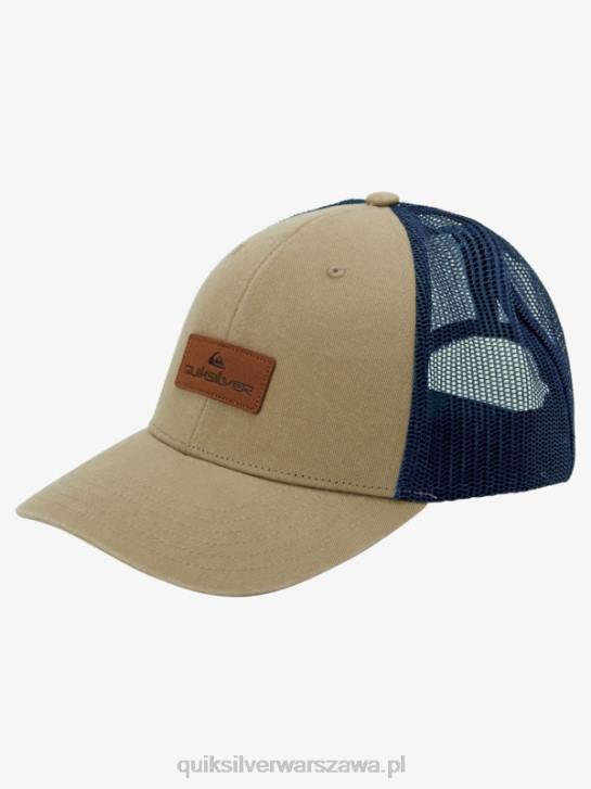mężczyźni Quiksilver w dół czapki kierowcy ciężarówki 4DBV662 szarobrązowy plac