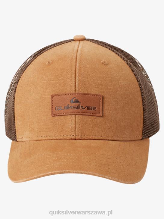 mężczyźni Quiksilver w dół czapki kierowcy ciężarówki 4DBV664 rokitnikowy brąz