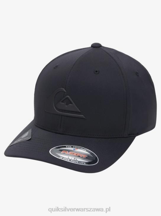 mężczyźni Quiksilver wzmocniona czapka flexifit 4DBV943 prawdziwa czerń
