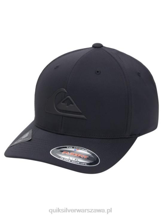 mężczyźni Quiksilver wzmocniona czapka flexifit 4DBV943 prawdziwa czerń