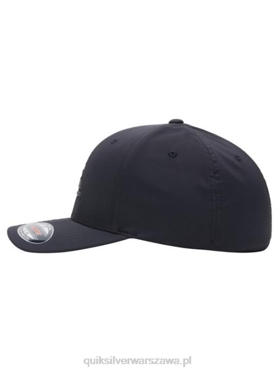 mężczyźni Quiksilver wzmocniona czapka flexifit 4DBV943 prawdziwa czerń