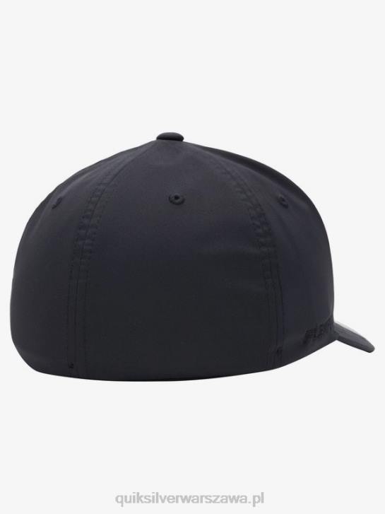 mężczyźni Quiksilver wzmocniona czapka flexifit 4DBV943 prawdziwa czerń