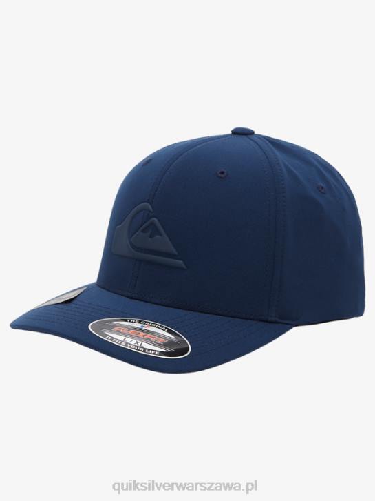 mężczyźni Quiksilver wzmocniona czapka flexifit 4DBV944 granatowa marynarka