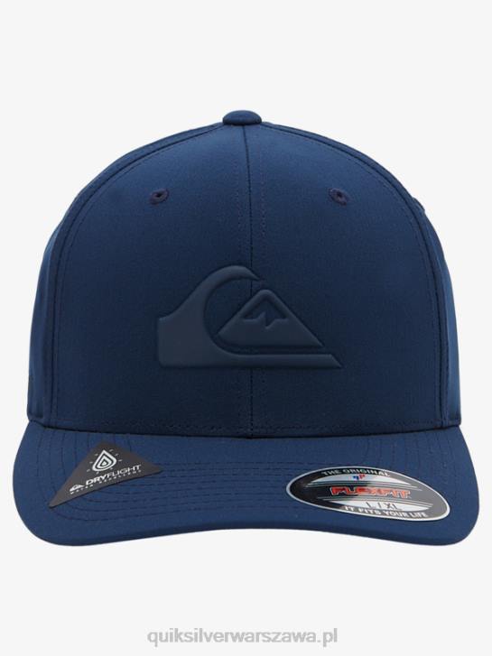 mężczyźni Quiksilver wzmocniona czapka flexifit 4DBV944 granatowa marynarka