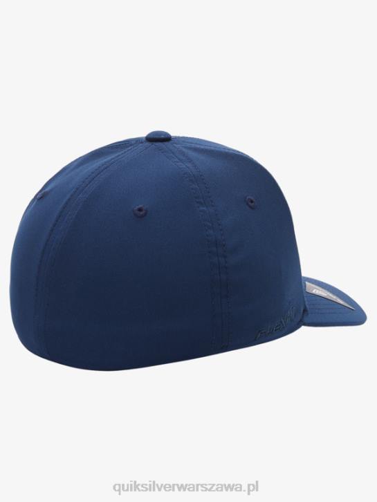 mężczyźni Quiksilver wzmocniona czapka flexifit 4DBV944 granatowa marynarka