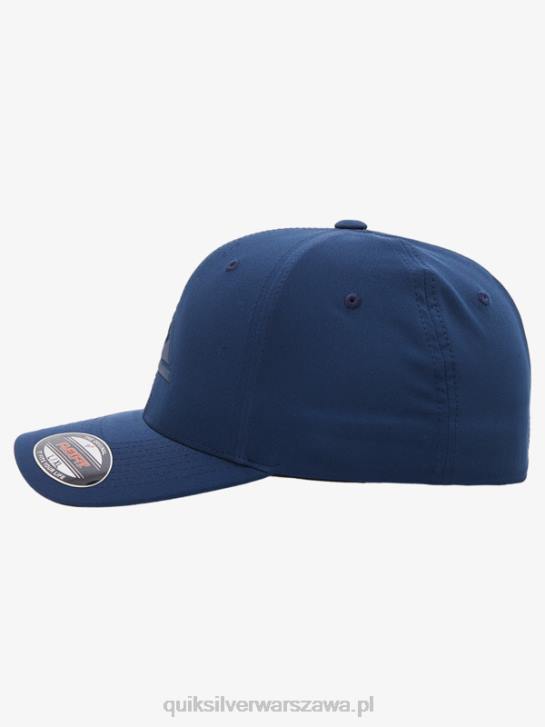 mężczyźni Quiksilver wzmocniona czapka flexifit 4DBV944 granatowa marynarka