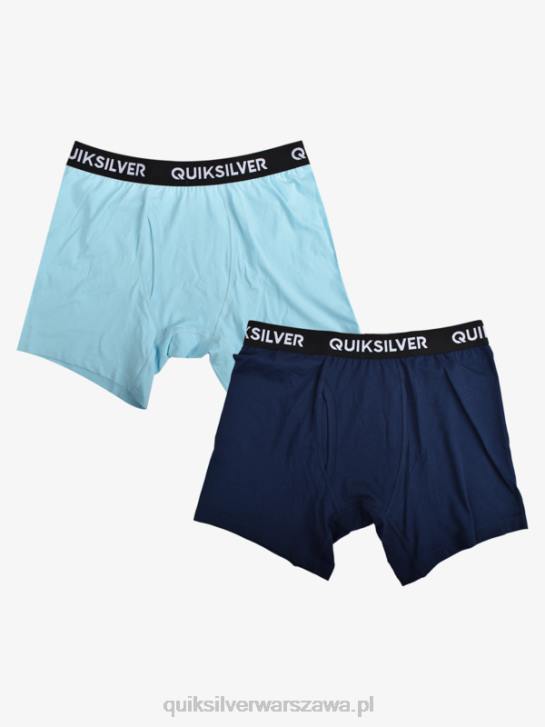mężczyźni Quiksilver Core super miękkie bokserki 2 szt 4DBV1824 jasny niebieski