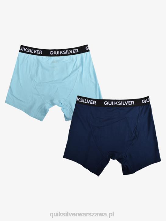 mężczyźni Quiksilver Core super miękkie bokserki 2 szt 4DBV1824 jasny niebieski