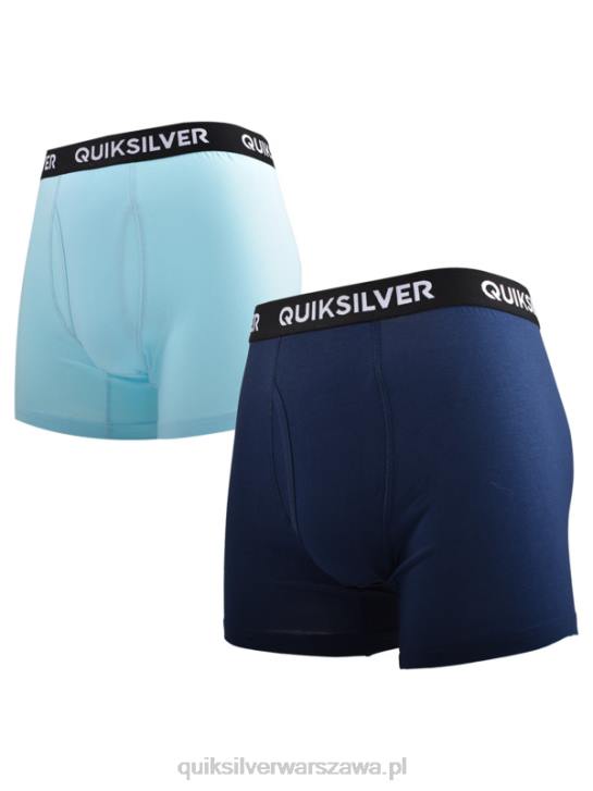 mężczyźni Quiksilver Core super miękkie bokserki 2 szt 4DBV1824 jasny niebieski