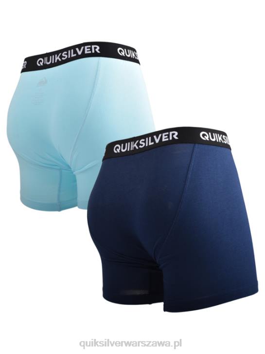 mężczyźni Quiksilver Core super miękkie bokserki 2 szt 4DBV1824 jasny niebieski