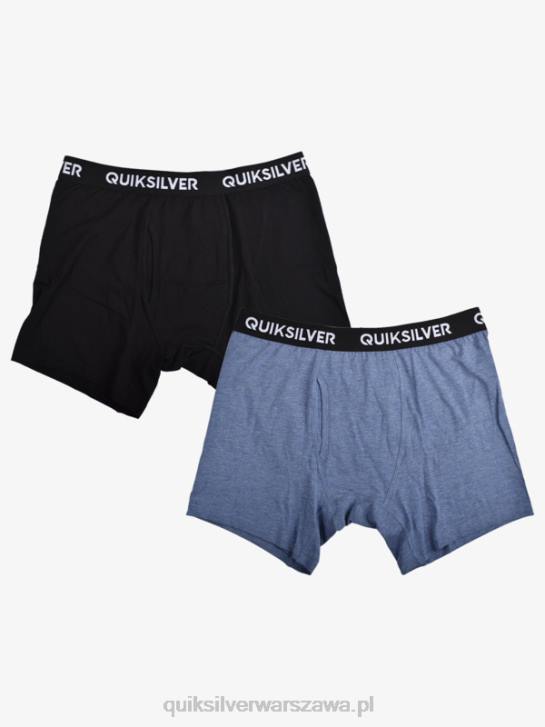 mężczyźni Quiksilver Core super miękkie bokserki 2 szt 4DBV1825 dżinsowy wrzos
