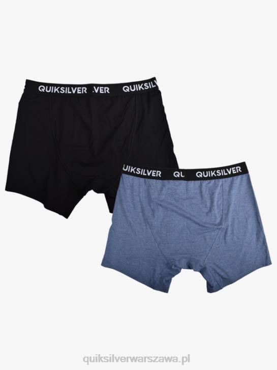 mężczyźni Quiksilver Core super miękkie bokserki 2 szt 4DBV1825 dżinsowy wrzos