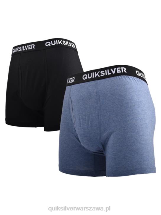 mężczyźni Quiksilver Core super miękkie bokserki 2 szt 4DBV1825 dżinsowy wrzos