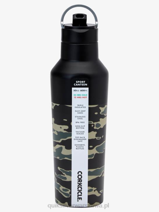 mężczyźni Quiksilver x Corkcicle butelka wody 4DBV1182 kluczowa bitwa z nadrukiem moro