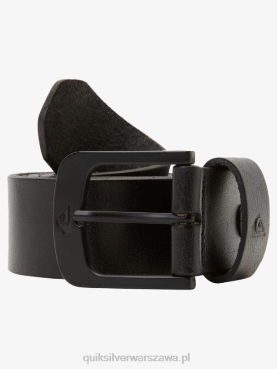 mężczyźni Quiksilver codzienny skórzany pasek 4DBV1053 czarny