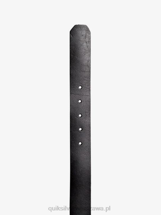 mężczyźni Quiksilver codzienny skórzany pasek 4DBV1053 czarny