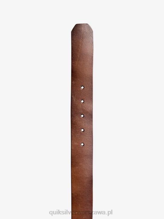 mężczyźni Quiksilver codzienny skórzany pasek 4DBV1054 czekolada