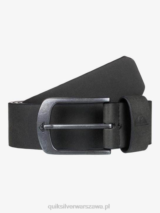 mężczyźni Quiksilver pasek ze sztucznej skóry na głównej ulicy 4DBV1095 czarny