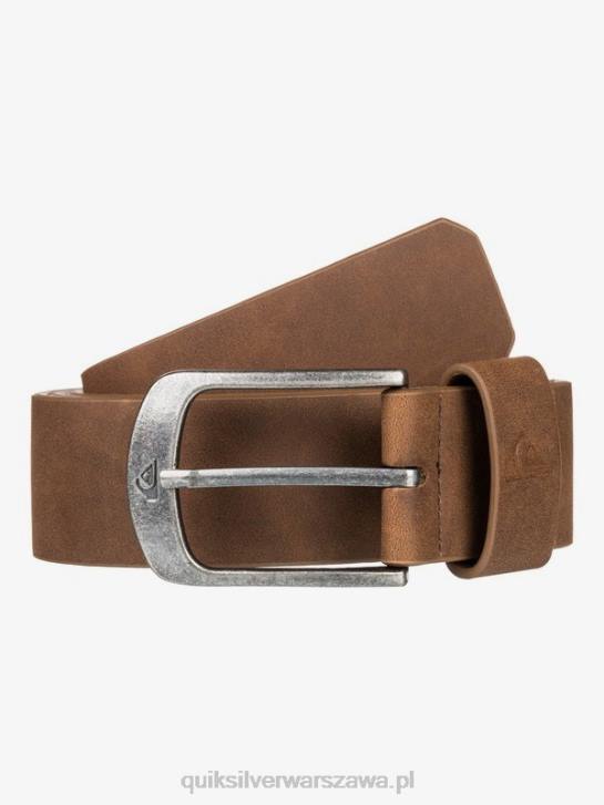 mężczyźni Quiksilver pasek ze sztucznej skóry na głównej ulicy 4DBV1096 czekolada