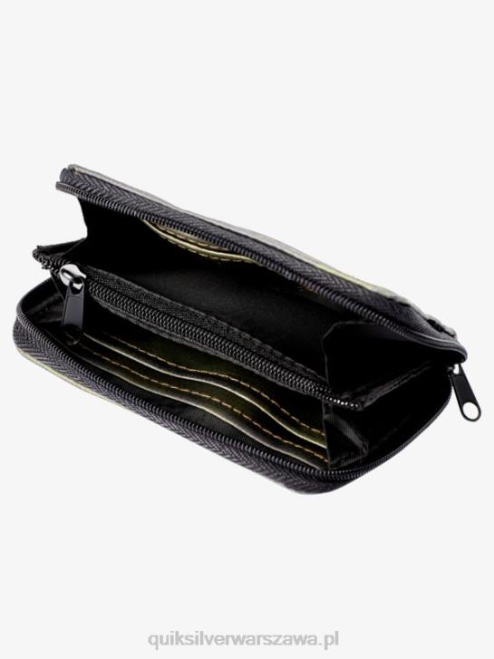 mężczyźni Quiksilver siateczkowy portfel z zamkiem błyskawicznym 4DBV1233 czarny kamuflaż