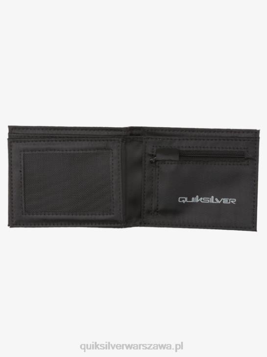 mężczyźni Quiksilver trzyczęściowy portfel świeżości 4DBV726 asfalt
