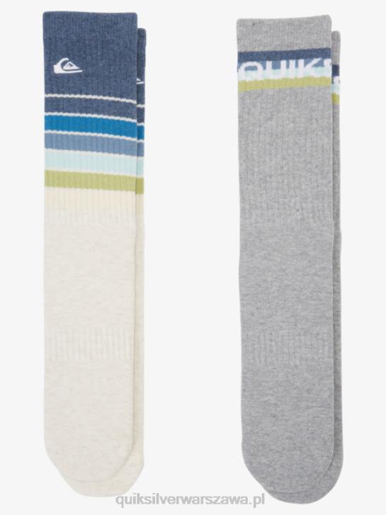 mężczyźni Quiksilver 2-pak skarpet do codziennego użytku 4DBV1091 wrzos w kolorze kości słoniowej