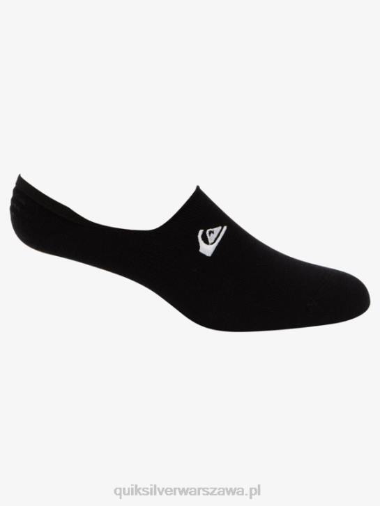 mężczyźni Quiksilver 3-pak skarpetek no show liner 4DBV777 czarny