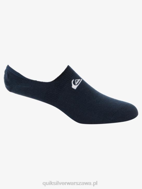 mężczyźni Quiksilver 3-pak skarpetek no show liner 4DBV778 jasnoniebieska/granatowa marynarka