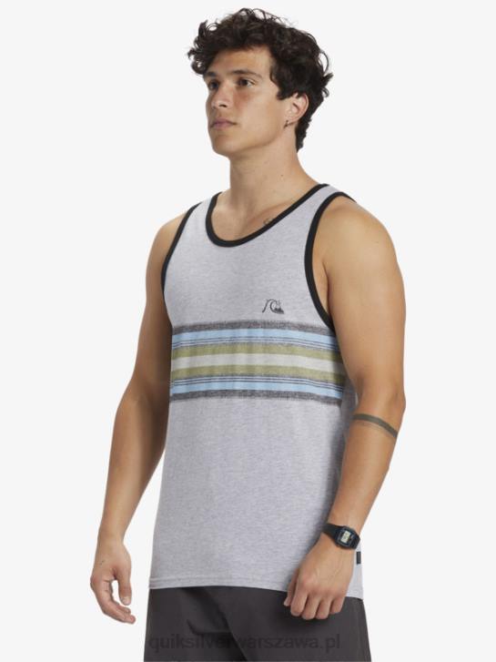 mężczyźni Quiksilver codzienny zbiornik w paski 4DBV704 atletyczny wrzos
