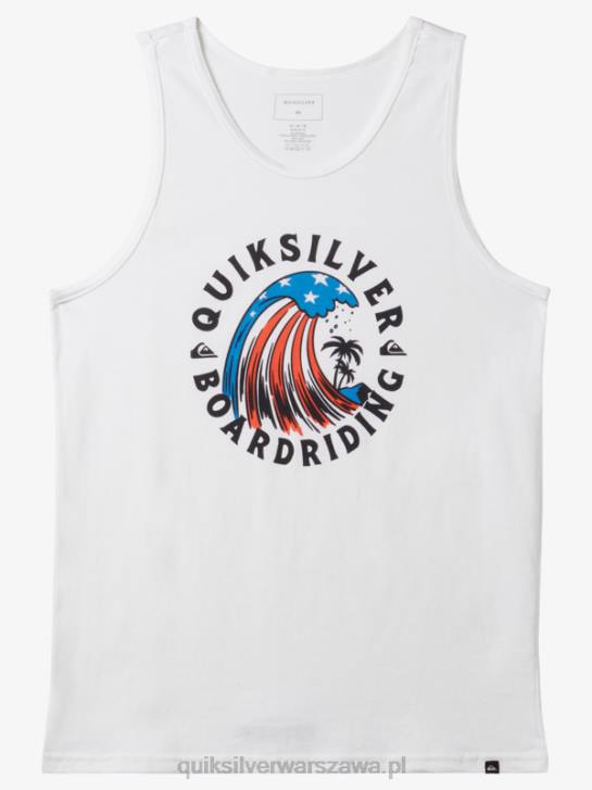 mężczyźni Quiksilver dom zbiornika falowego 4DBV154 biały