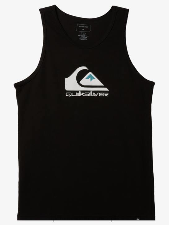 mężczyźni Quiksilver duży zbiornik z logo 4DBV262 czarny