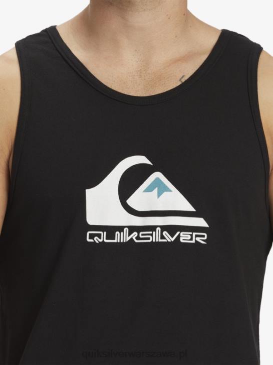 mężczyźni Quiksilver duży zbiornik z logo 4DBV262 czarny